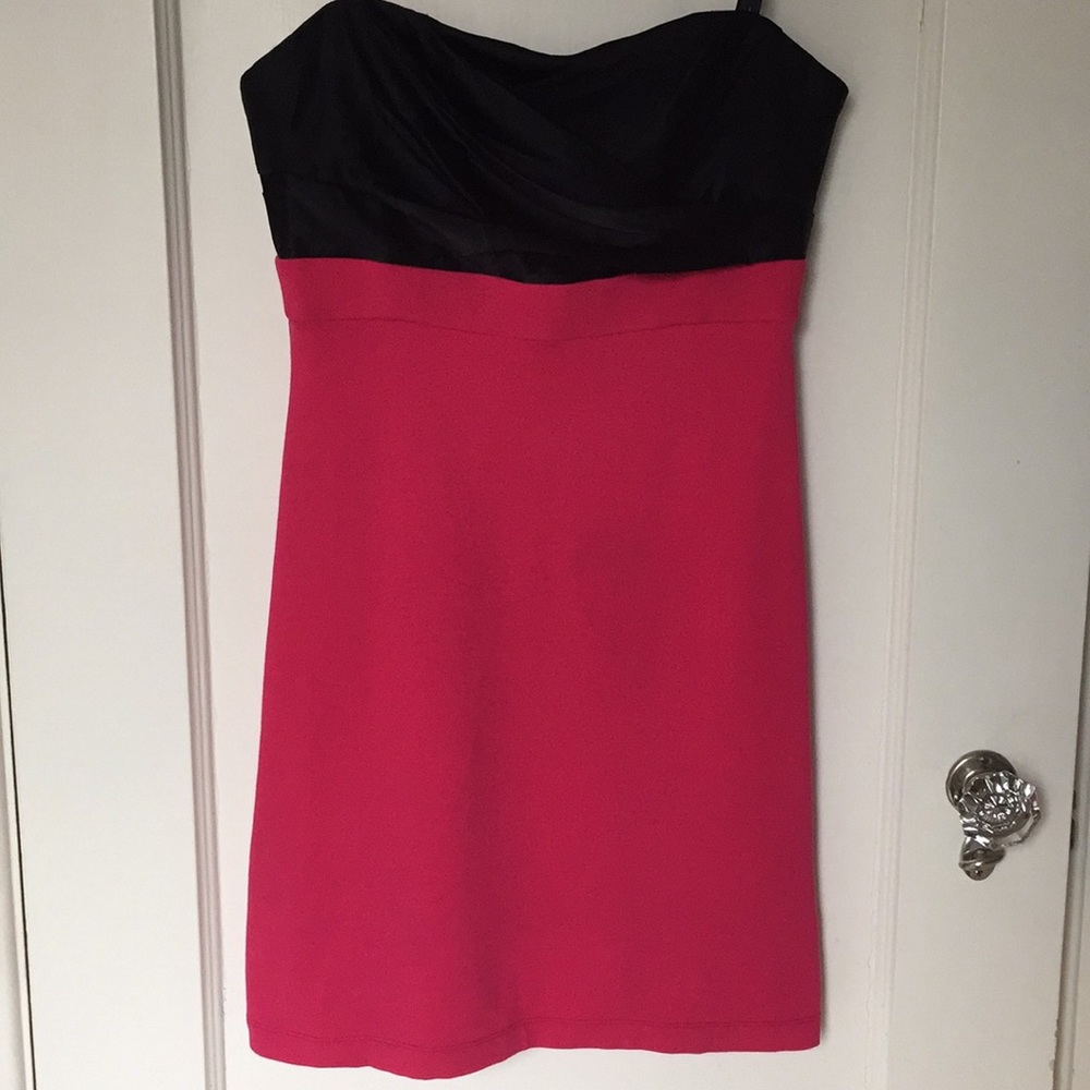 BCBGMaxAzria Strapless Cocktail Dress